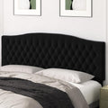 Upholstered King Headboard for Adjustable Bed with Velvet Tufting