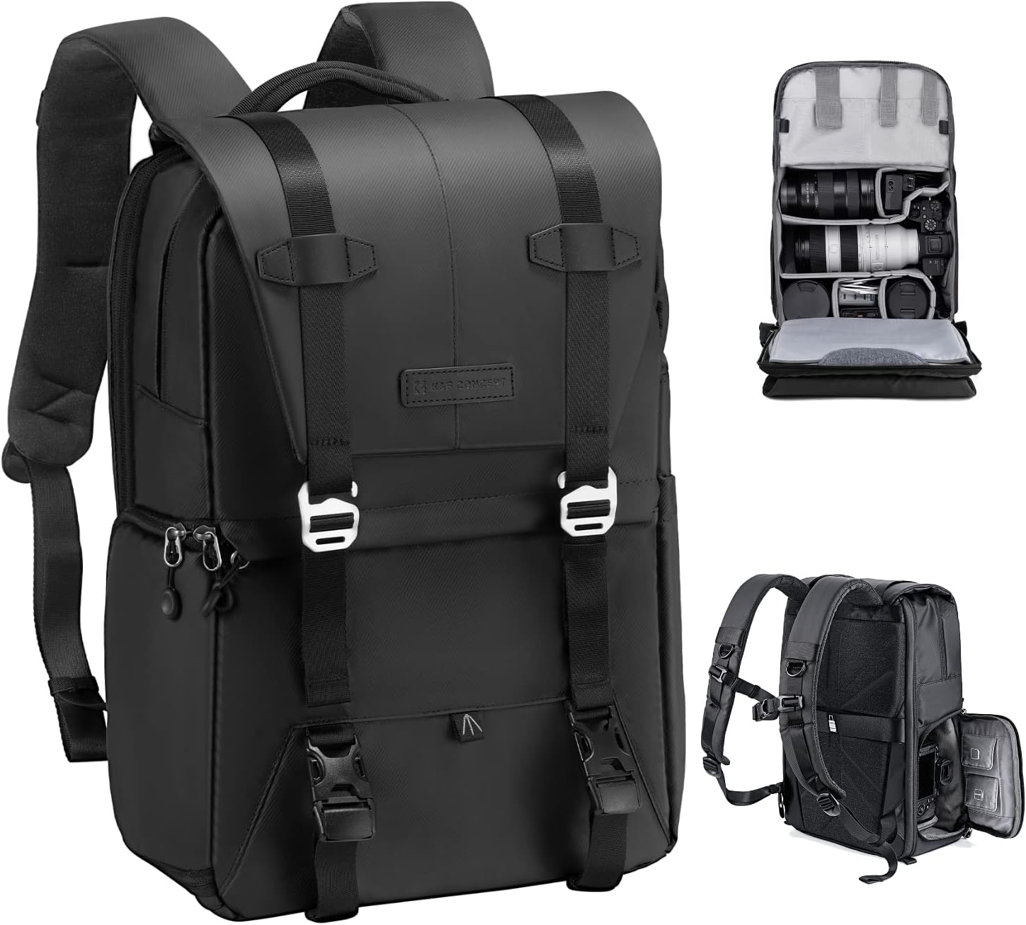 K&F Concept Camera Backpack for Photographers with Large Capacity