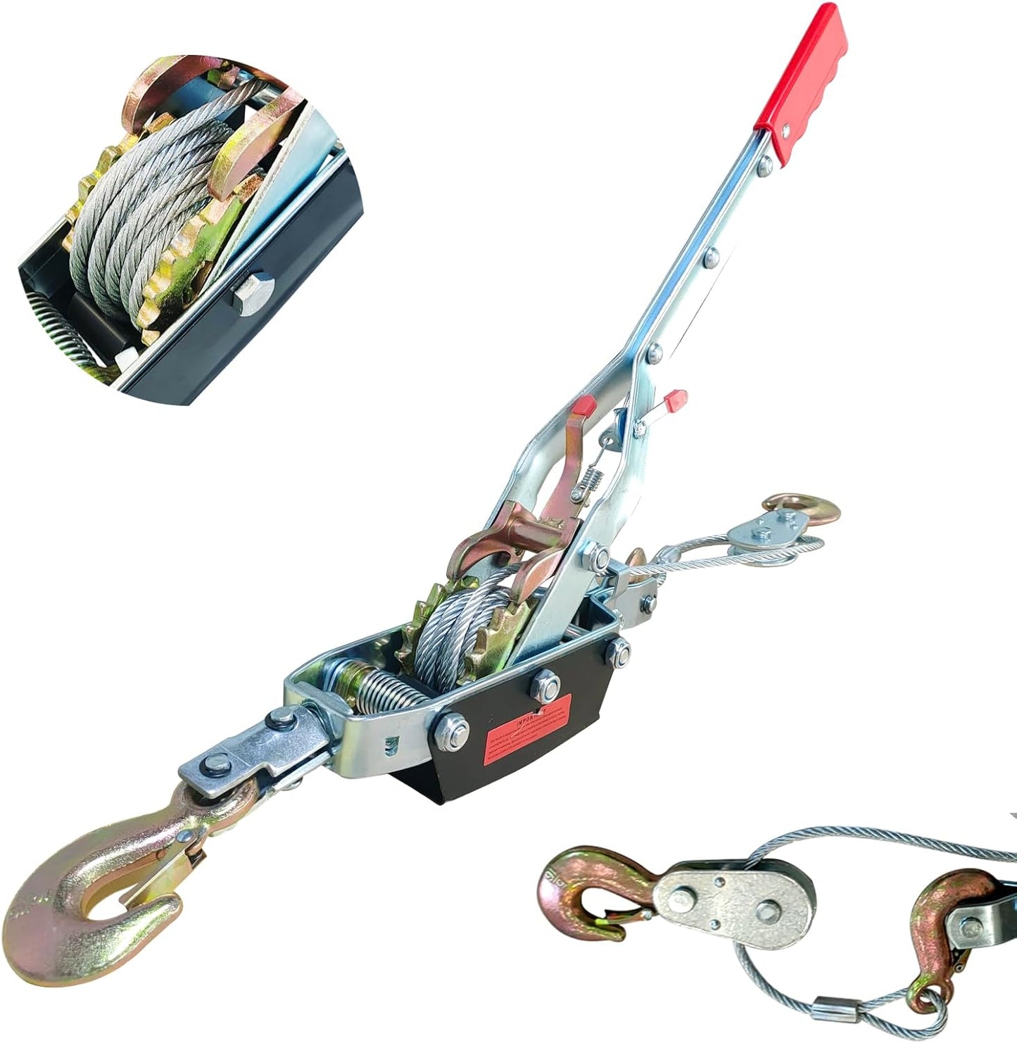 Come Along Winch with 11000 lbs Pulling Capacity for Heavy Tasks