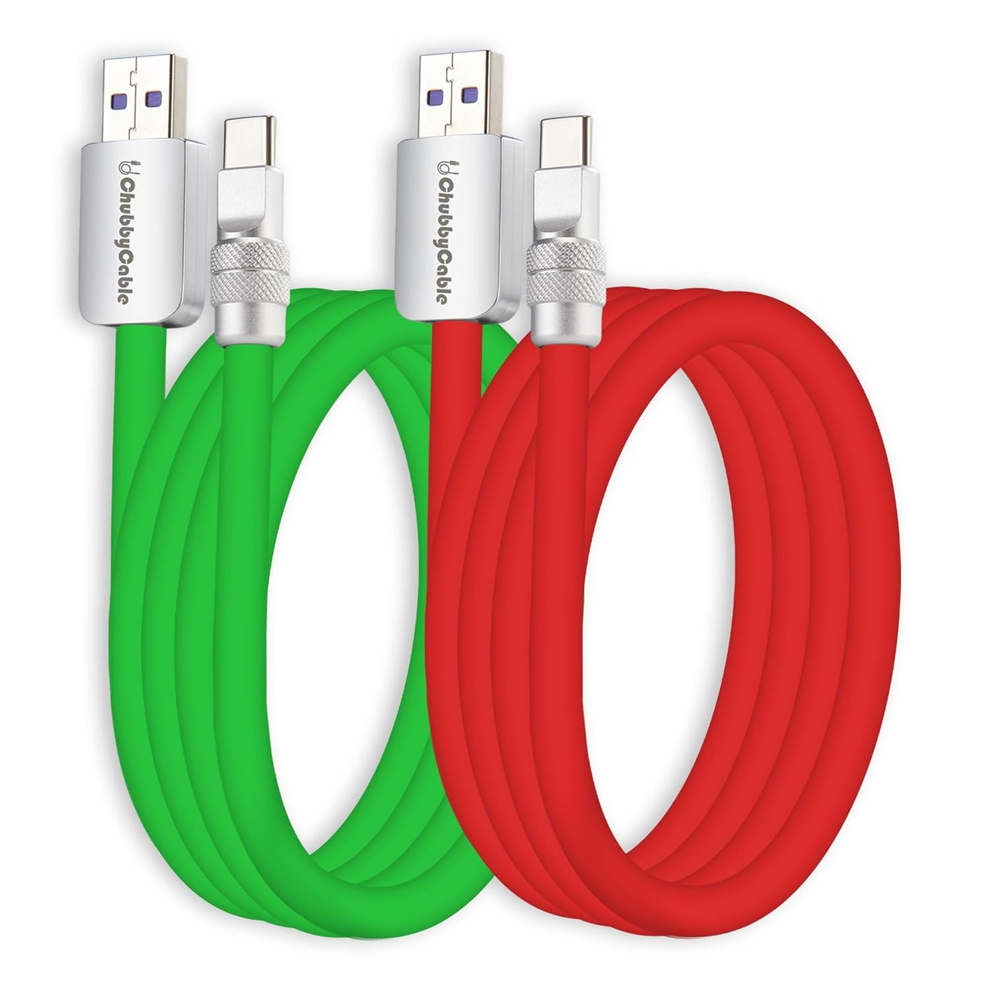 ChubbyCable 2-Pack 120W USB C Cable for Fast Charging & Data