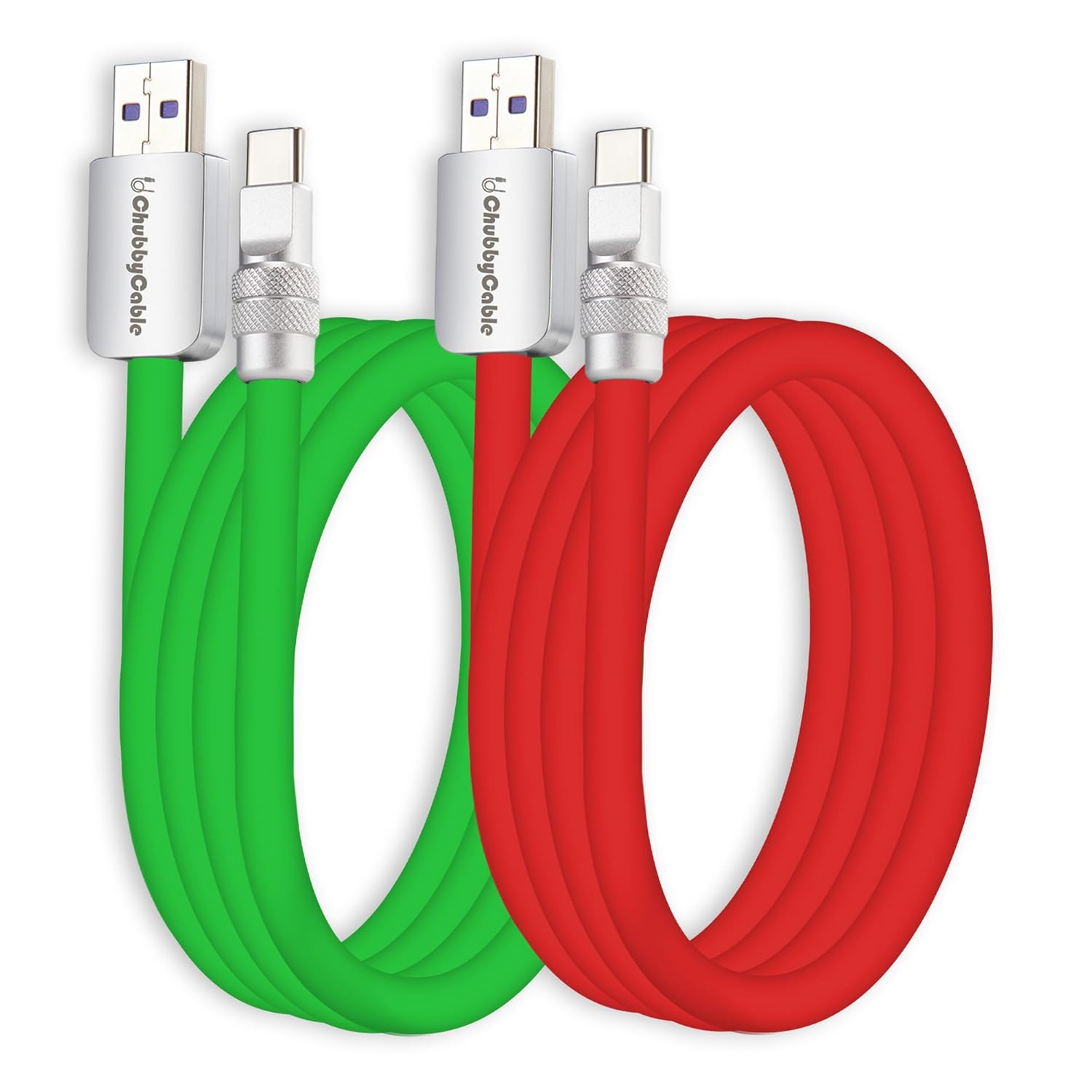 ChubbyCable 2-Pack 120W USB C Cable for Fast Charging & Sync