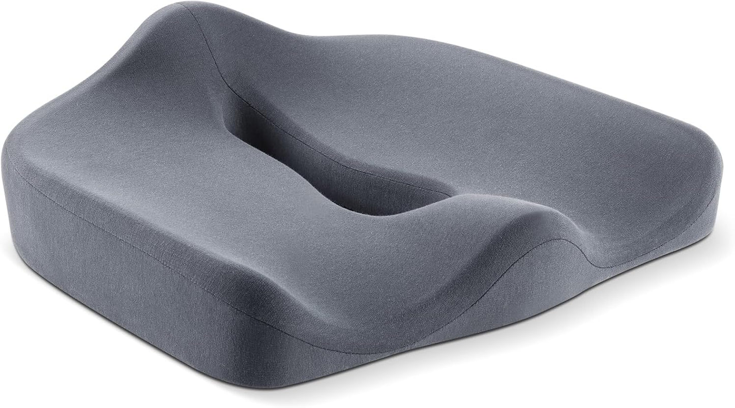 Memory Foam Seat Cushion: Tailbone Pressure Relief