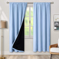 Blackout Curtains 72 in Length Rod Pocket Panels - Total Room