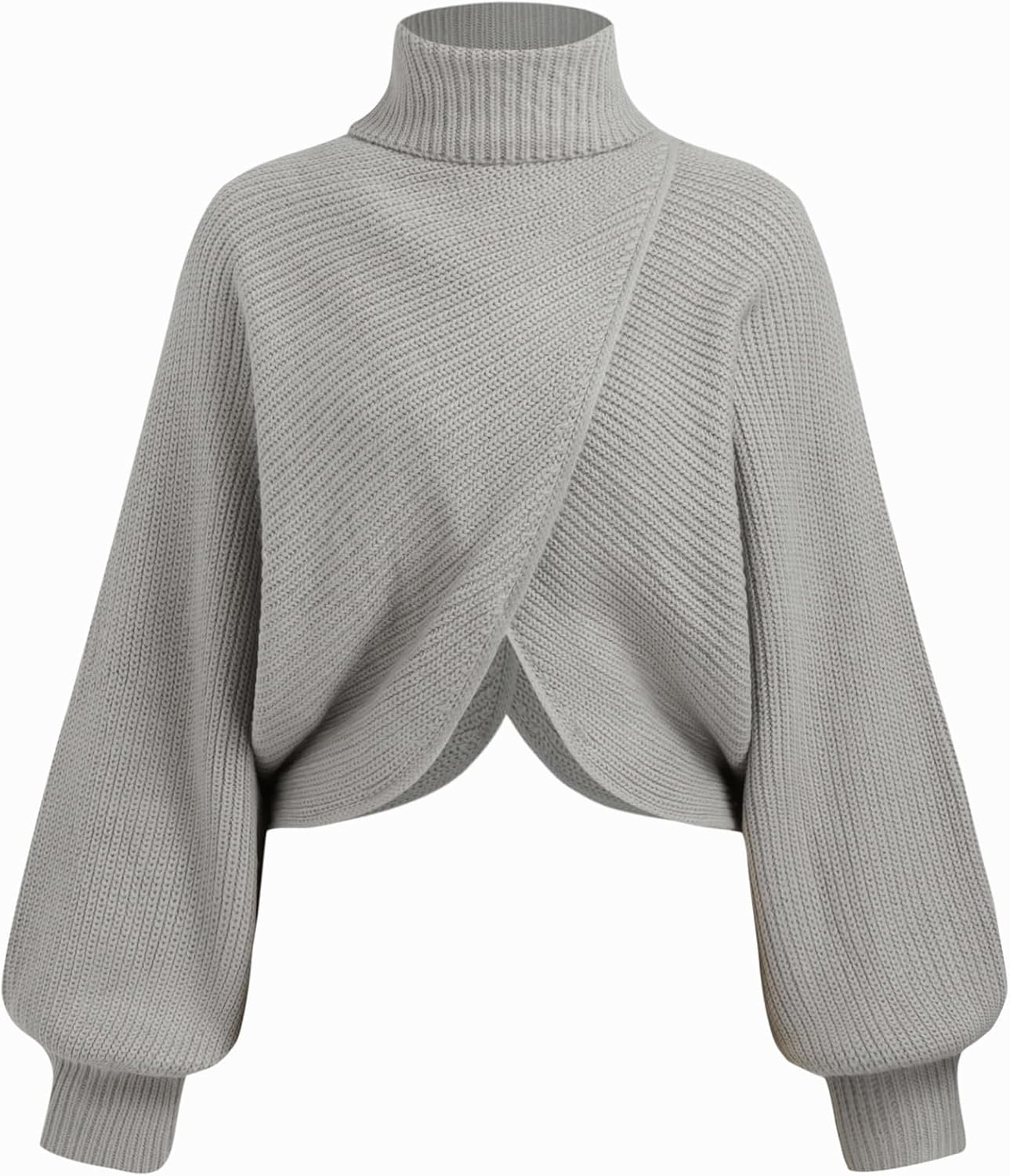 Cropped Turtleneck Sweater for Women - Stylish Fall Outfit