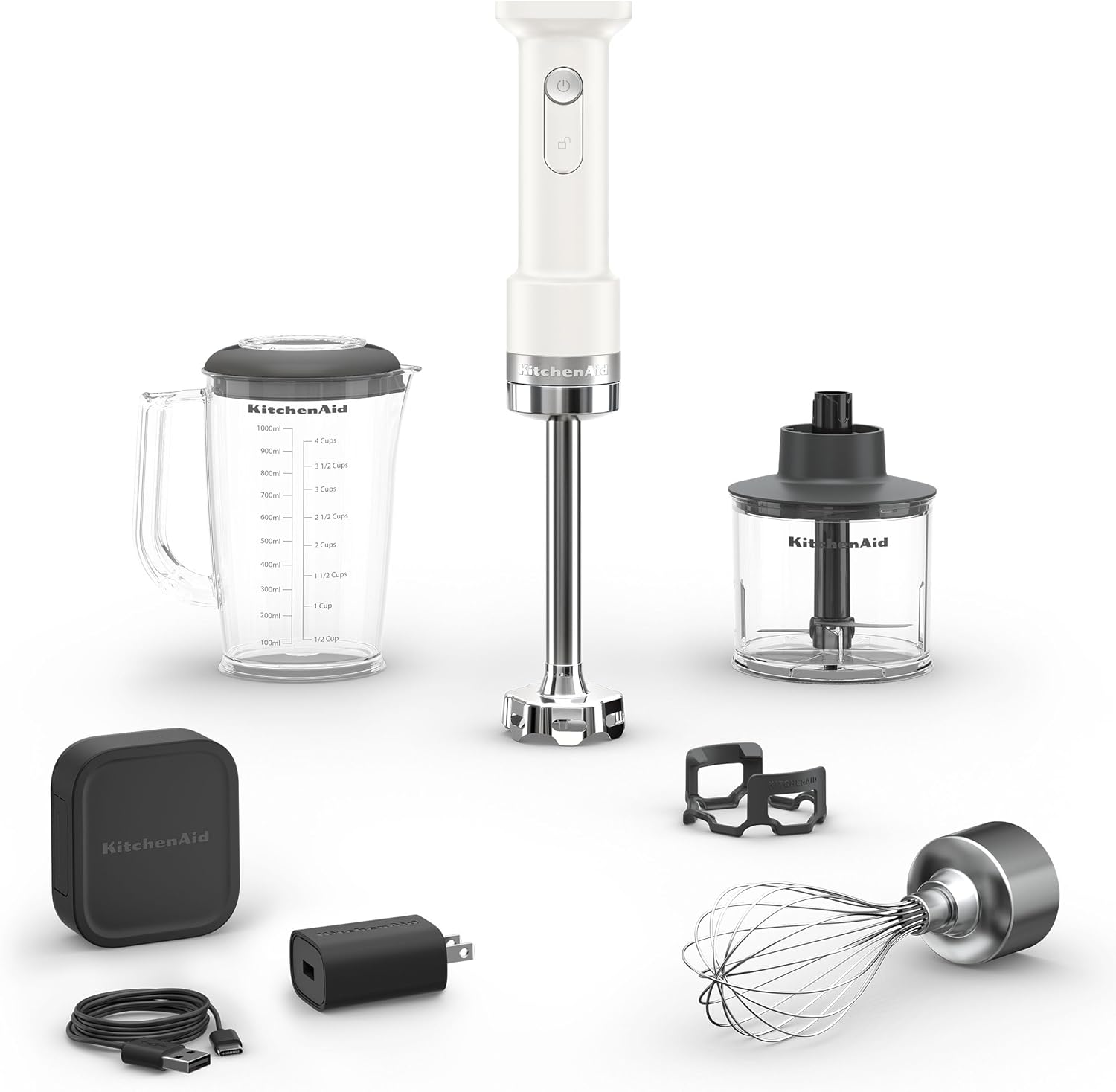 KitchenAid Go Cordless Hand Blender with Accessories for Easy Use