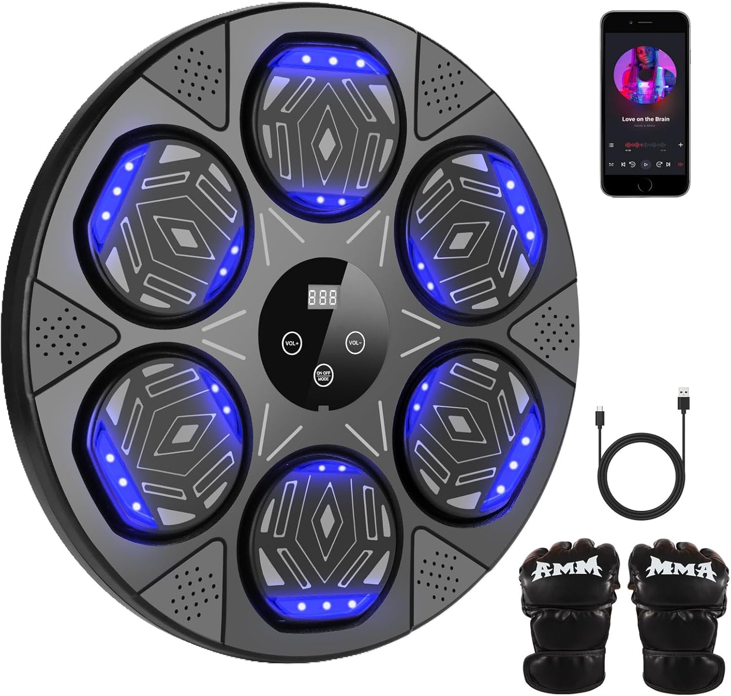2025 Upgrade Music Boxing Machine for Home, Office, Gym Use
