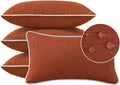 Decorative Outdoor Water Repellent Throw Pillows Set of 4 - Vibrant