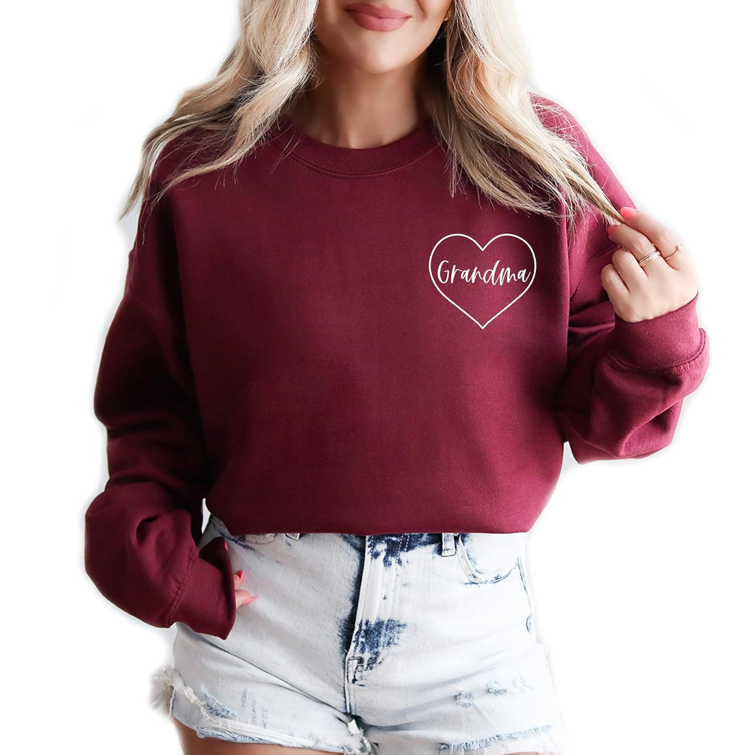 Grandma Heart Graphic Sweatshirt by Verita Culture