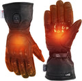 Heated Motorcycle Gloves for Men with Hard Shields - Long Battery Life