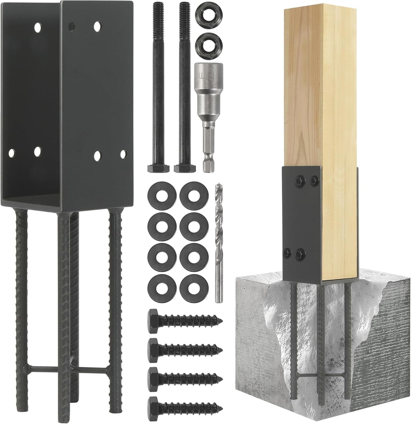 Heavy Duty Stainless Steel U-Shape Post Holder for Fences