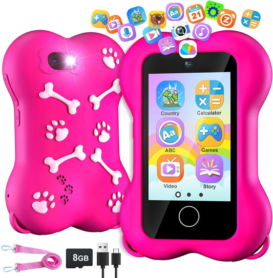 VATOS Kids Smart Phone - HD Camera, Anti-Collision Case, 8GB Memory Card