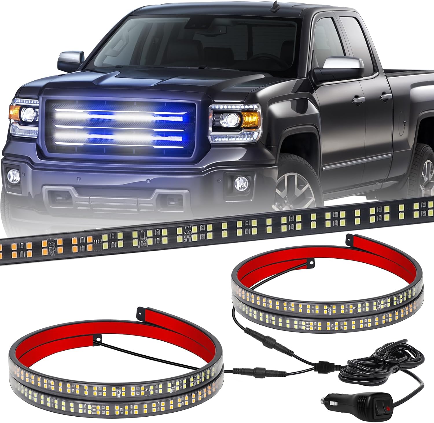 24 Inch Truck Emergency Grill Lights for Safety and Visibility