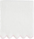 Mud Pie Kids Blue Scallop Chenille Blanket - Soft Knit Throw