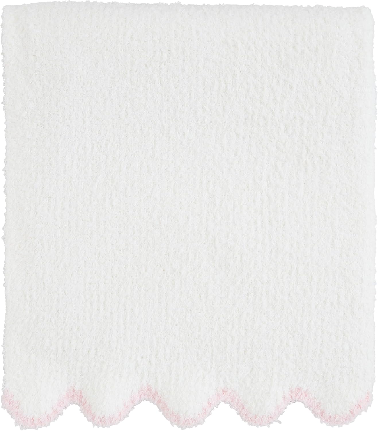 Mud Pie Kids Blue Scallop Chenille Blanket for Cozy Comfort