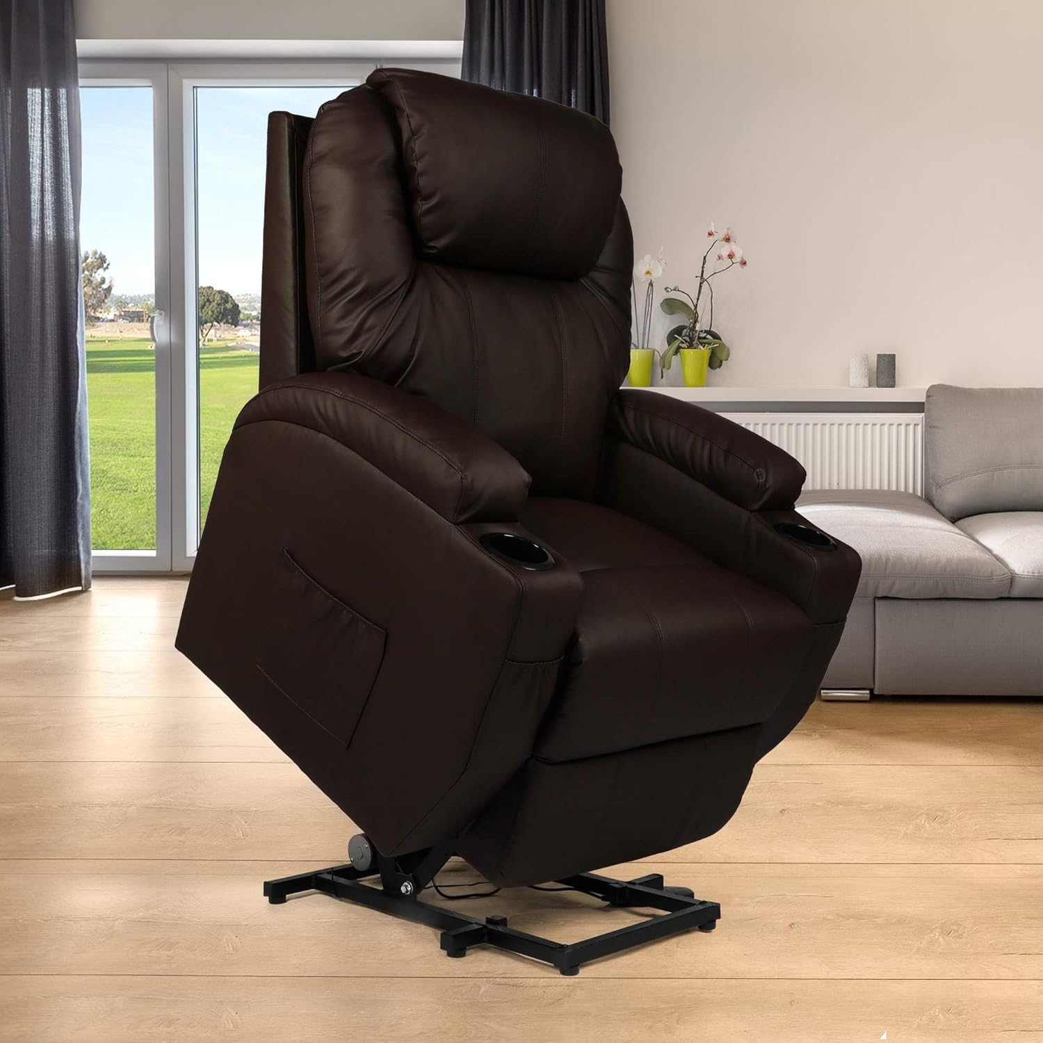 Koreyosh Power Lift Recliner with Massage & Heat