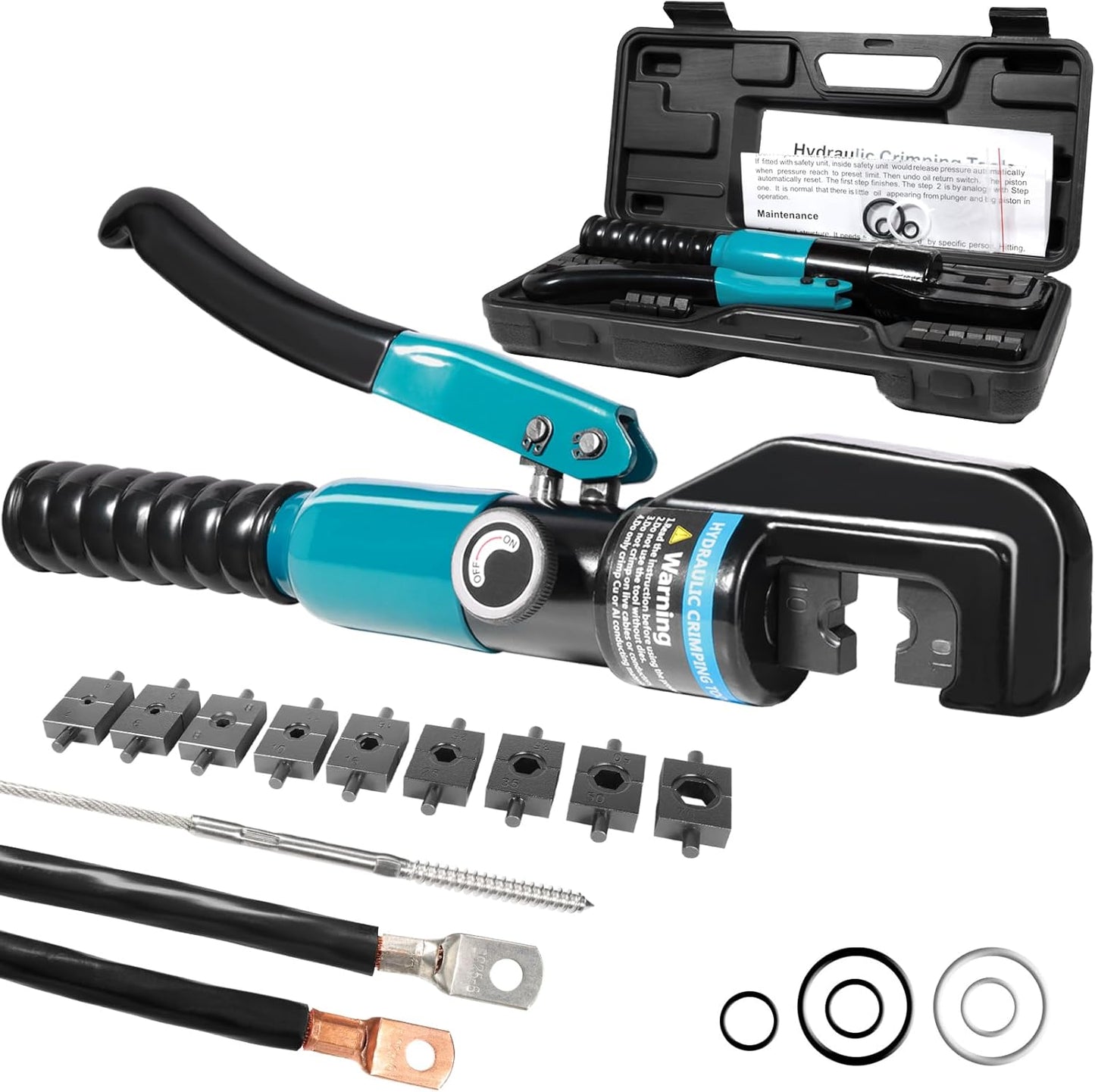 10 Tons Hydraulic Crimping Tool for Battery Cable and Wire Rope