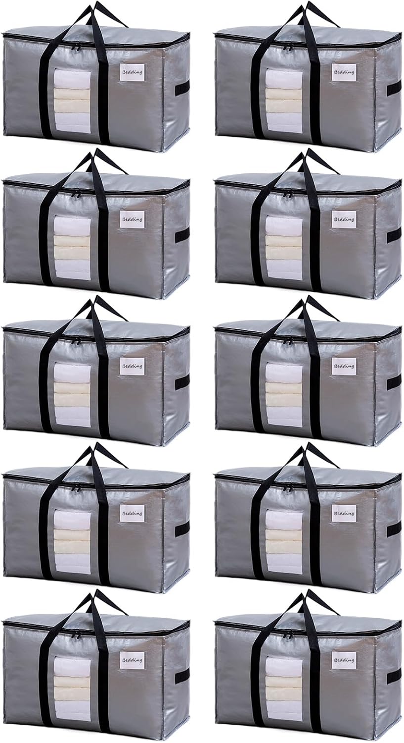 TAILI Extra Large Moving Bags for Storage with Visible Window