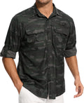 linlon Men's Sun Protection Fishing Shirts for Outdoor Fun