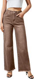Women's Wide Leg Jeans High Waisted Stretchy Jeans for Women