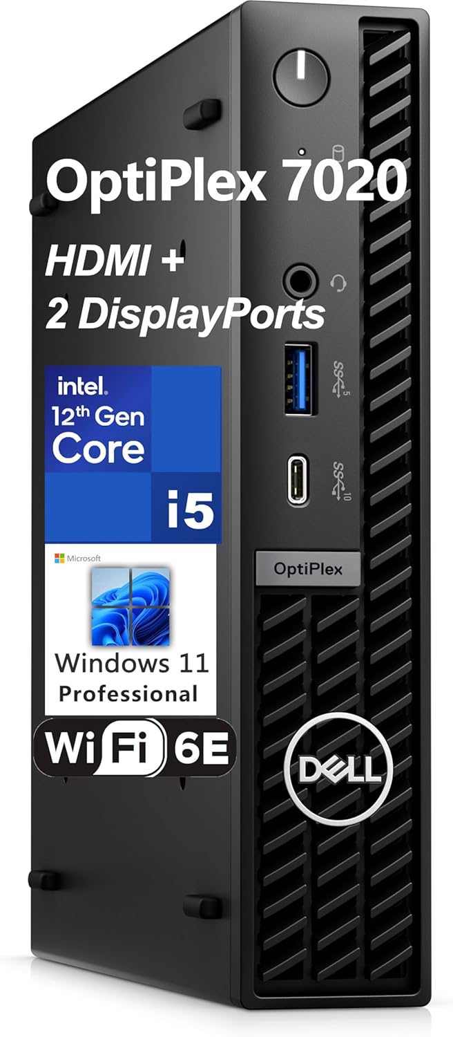 Dell OptiPlex 7020 MFF Business Desktop with Intel i5-12500T