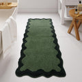 Uphome Bathroom Runner Rug Green 24x60 - Soft Water Absorbent Mat