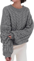 Cable Knit Oversized Sweater for Women - Cozy Everyday Pullover Guide