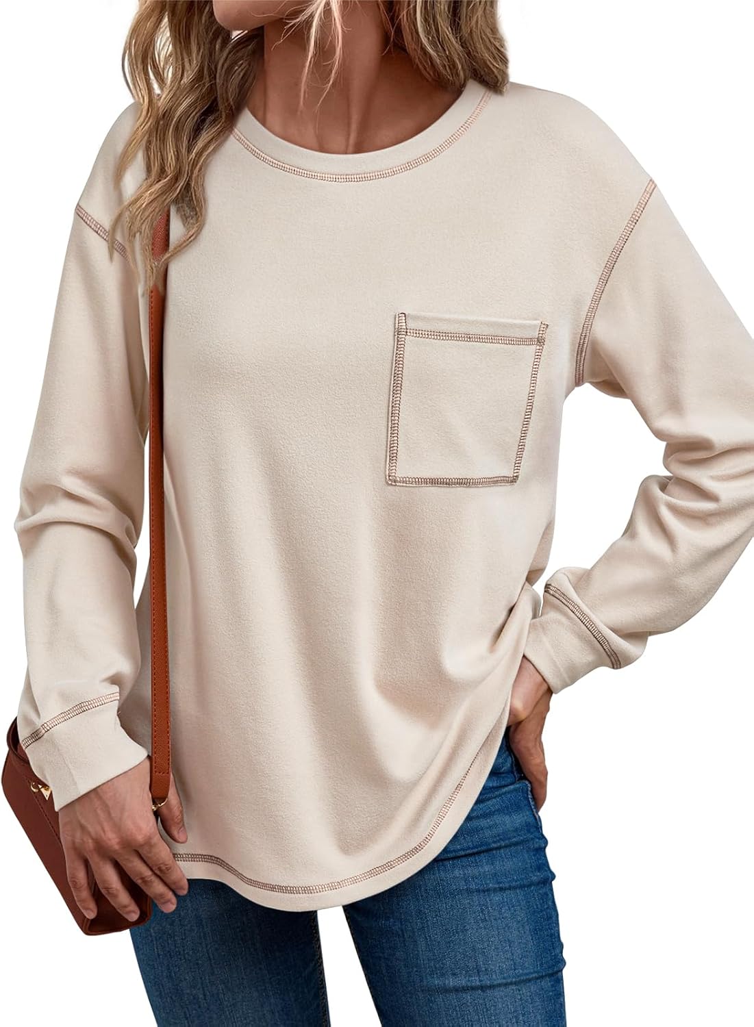 Trendy Queen Lightweight Crewneck Sweatshirt - Stylish Fall Essential!