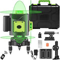 Laser Level 16 Lines 4x360 Green Cross Line Laser - Precise 4D Layout