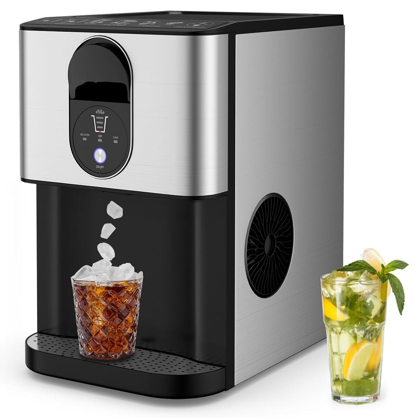 ARLIME Nugget Ice Maker for Home Kitchen - Fast Chewable Ice