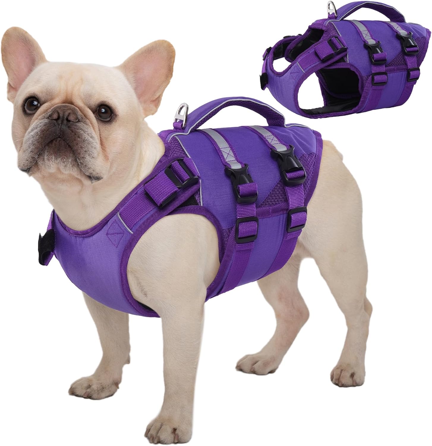 High Flotation Dog Life Jacket for Safe Swimming and Boating