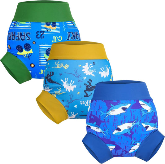 Waterproof Reusable Swim Diapers - MooMoo Baby for Baby Swim Lessons