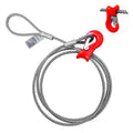 Single Leg Wire Rope Sling 10.3T 8.2ft - Heavy Duty Log Choker