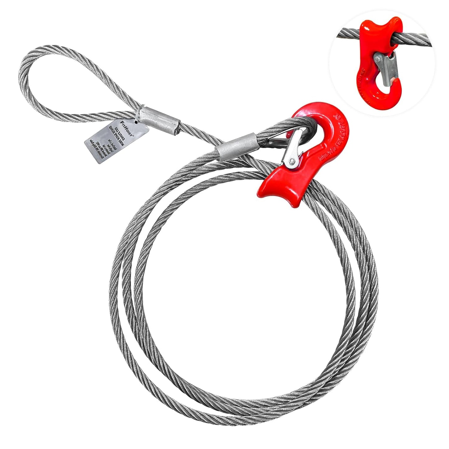 Single Leg Wire Rope Sling for Heavy-Duty Lifting and Towing