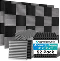 52 Pack Acoustic Foam Panels 1 x 12 x 12 in - Studio Sound Control
