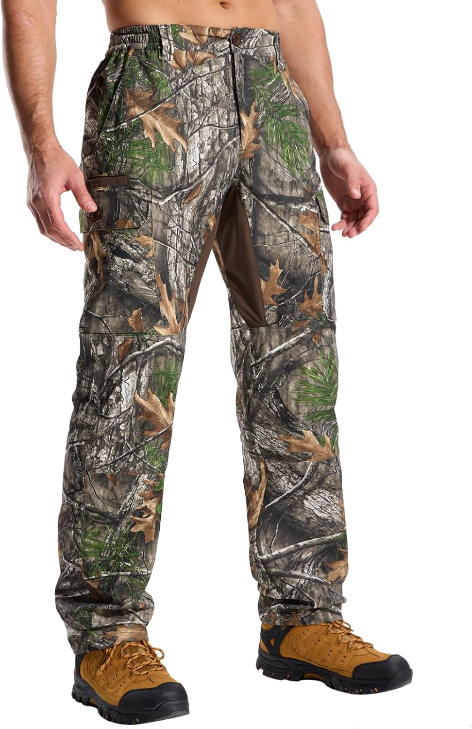 LOOGU Camo Hunting Pants for Men - Water-Resistant & Quiet