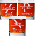 Personalized Whiskey Glass Set of 3 - Custom Monogrammed 11oz Old