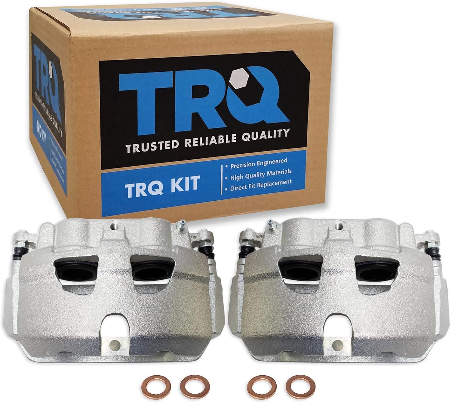 TRQ Front Brake Caliper Set for 2008-2018 Ford Super Duty