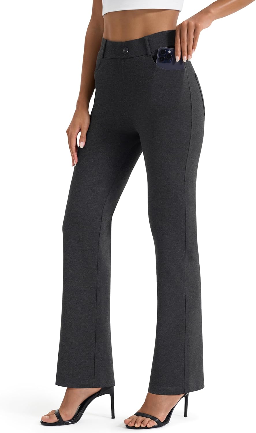 AFITNE Women's Yoga Dress Pants for Office and Casual Wear