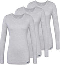 Set of three women's long sleeve Adar underscrubs for daily wear