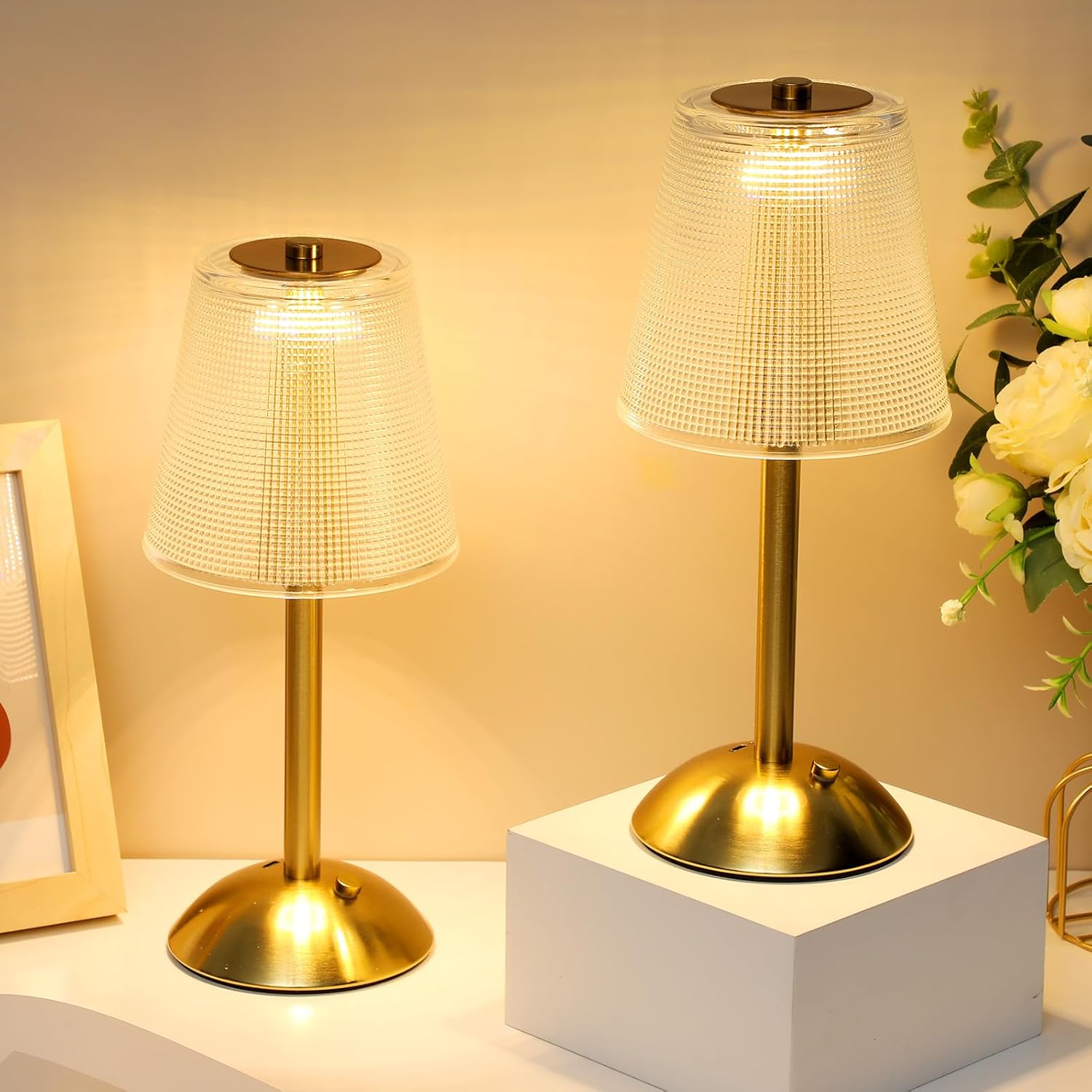 Liliful Portable Cordless Table Lamp - Retro Style LED Light