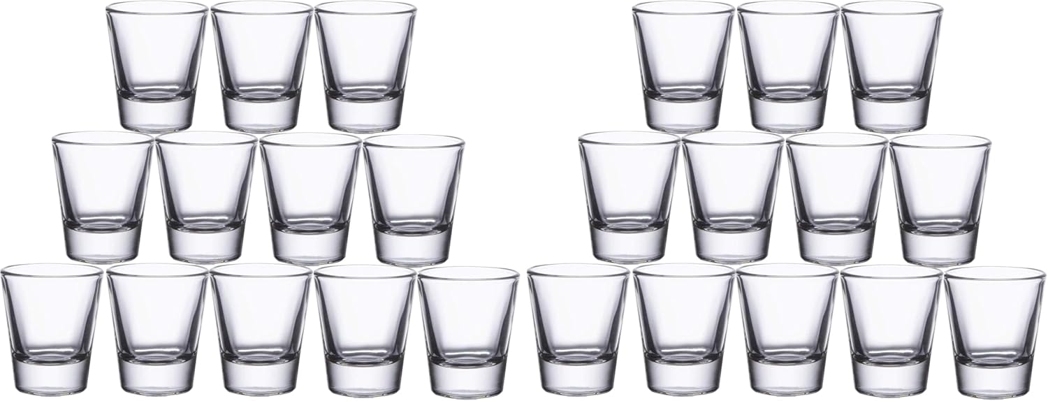 Gmark 1.5-Ounce Heavy Base Shot Glass Set for Every Occasion