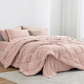 Love's cabin King Size Comforter Set Pink - All Season 7-Piece