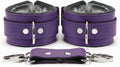 Barcelona Wrist and Ankle Cuffs Soft Lamb Hide Natural Leather - Royal