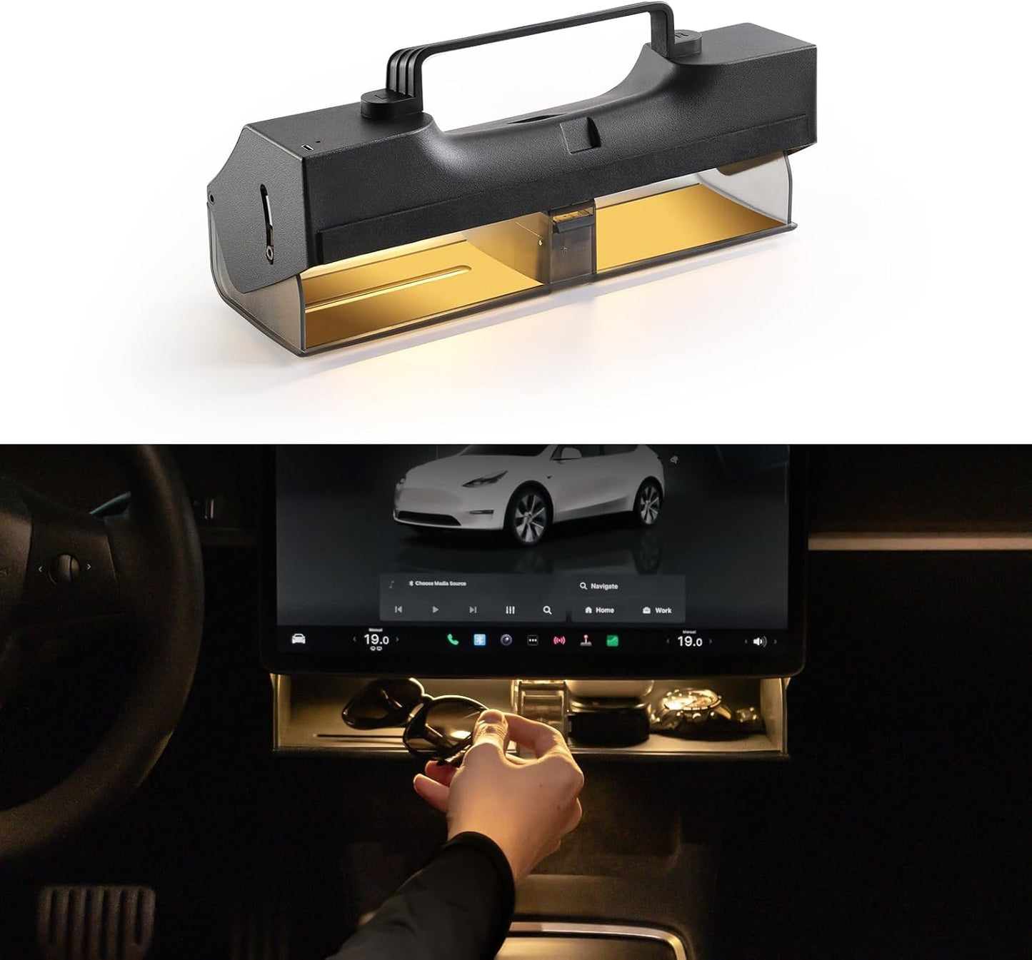 TPARTS Hidden Magnetic Storage Box for Tesla Model 3/Y Review