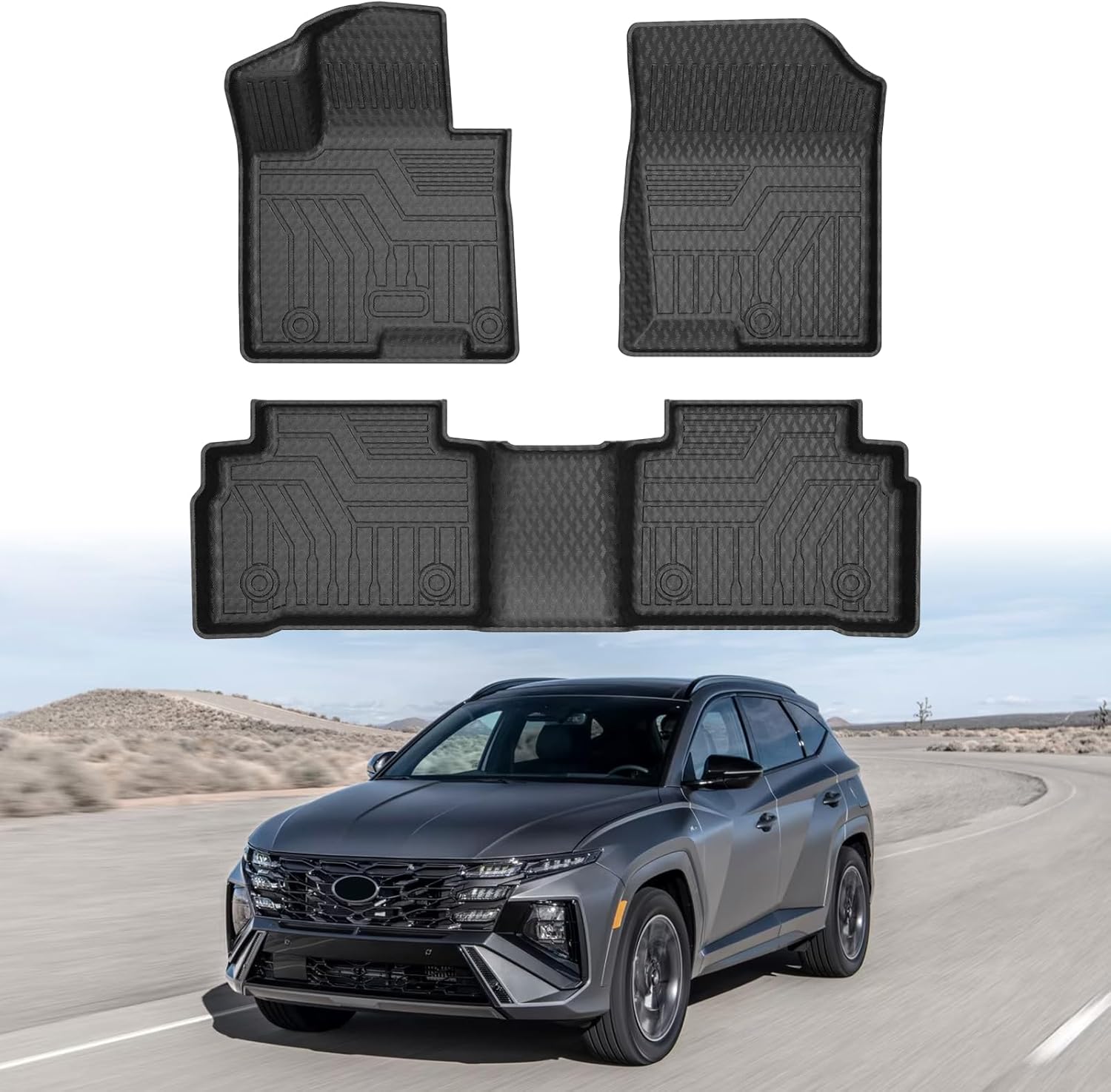 Mixsuper Floor Mats for Tucson 2022-2024 All Weather Protection
