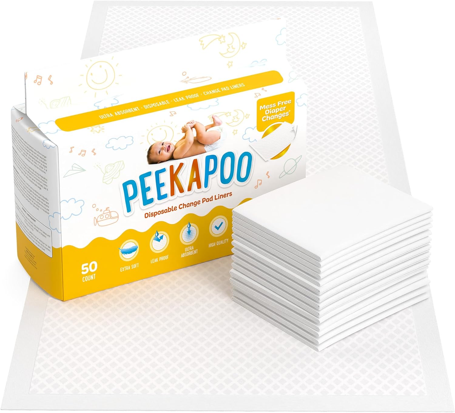 Leak-Proof Changing Pad Liners - Mess-Free Diaper Changes