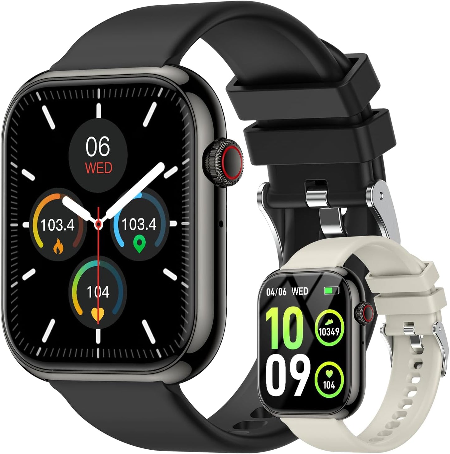 Waterproof Fitness Smartwatch: Call, Track, Heart Rate