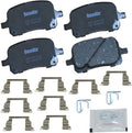 Bendix Priority1 CFC707 Ceramic Front Brake Pads - Quiet, OE Fit