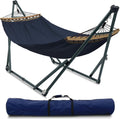 Tranquillo Ultimate Relaxation Portable Hammock Stand with Canvas Net