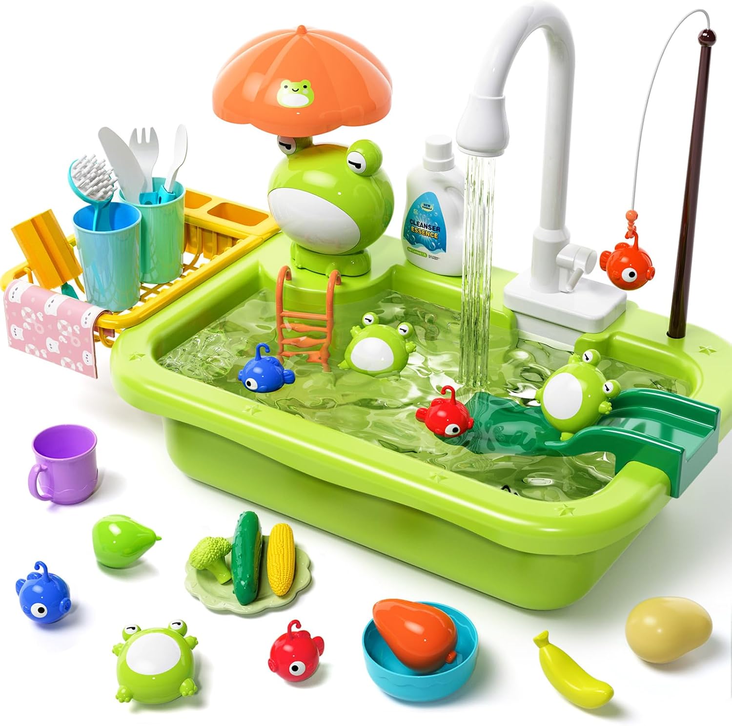 Educational Kitchen Play Sink Toy + Floating Fun!